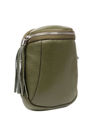 Borsa a tracolla in pelle Agugliano - Verde oliva