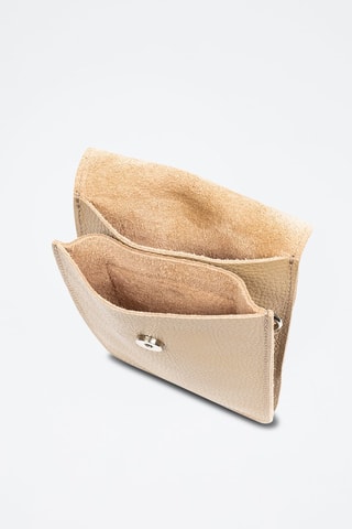 Borsa a tracolla in pelle Albareto - Taupe