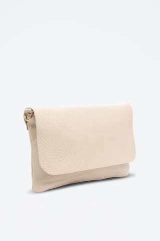 Borsa a tracolla in pelle Aymavilles - Bianco 