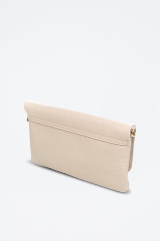 Borsa a tracolla in pelle Aymavilles - Bianco 