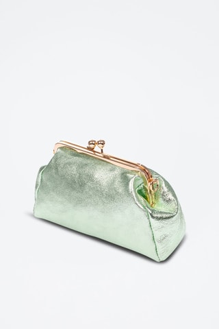 Borsa a tracolla in pelle scamosciata Arsago - Verde