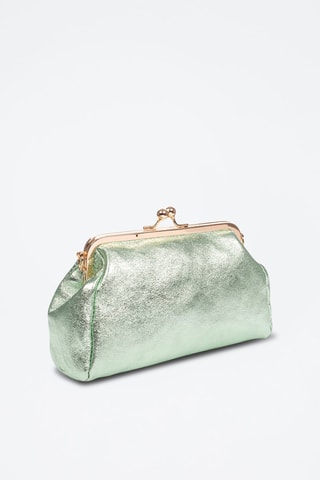 Borsa a tracolla in pelle scamosciata Arsago - Verde