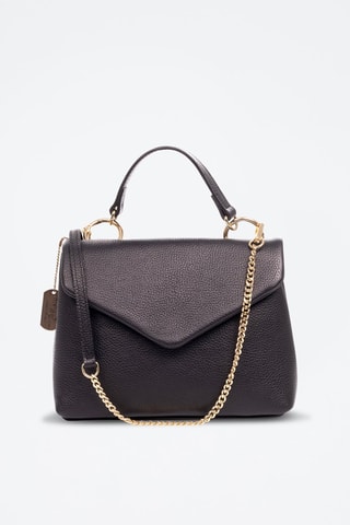 Borsa a tracolla in pelle - Nero