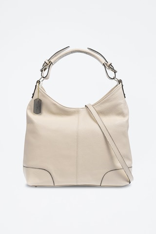 Borsa a spalla in pelle Ascoli - Beige
