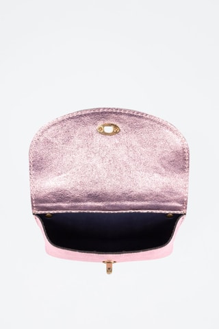 Borsa a tracolla in pelle - Rosa 