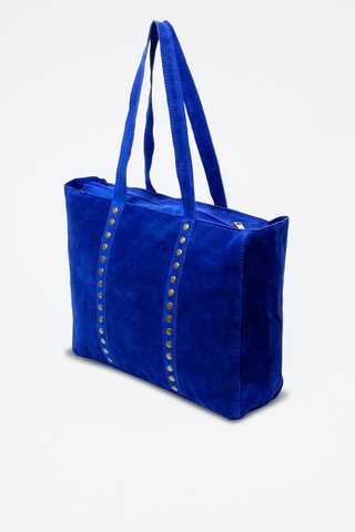 Shopping bag in pelle - Blu