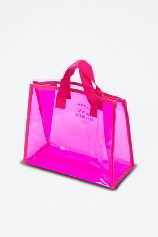 Shopping bag Zeme - Rosa e bianco