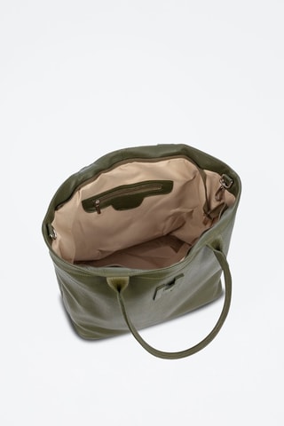 Shopping bag in pelle Aurigo - Verde scuro