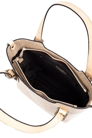 Shopping bag in pelle - Taupe