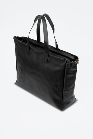 Shopping bag in pelle Balsorano - Nero