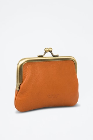 Portamonete in pelle - Marrone