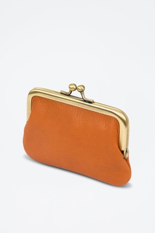 Portamonete in pelle - Marrone