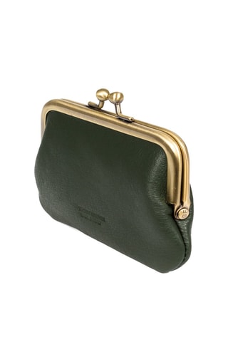 Portamonete in pelle - Verde