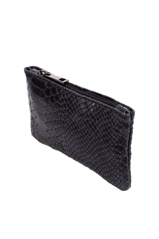 Portamonete in pelle - 
Nero