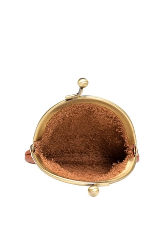 Portamonete in pelle Ausilia Monedero - Cammello