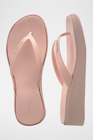 Slippers met Sleehak High Platform - Roze