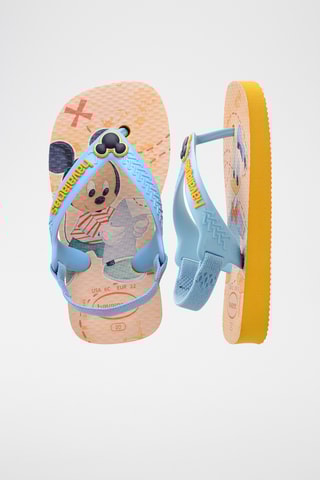 Tongs Mickey et Donald Disney Baby Classic II - Beige et bleu