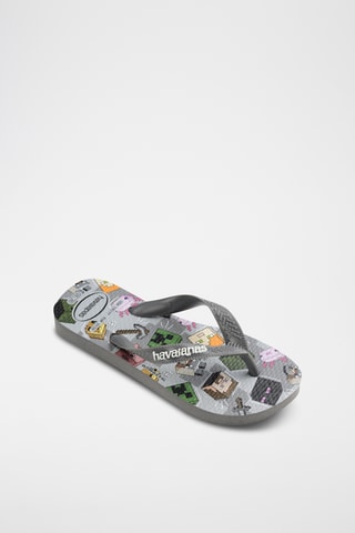 Slippers Minecraft Kids - Grijs