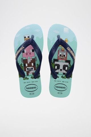 Slippers Minecraft - Blauw