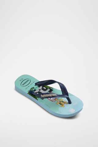 Slippers Minecraft - Blauw