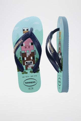 Slippers Minecraft - Blauw