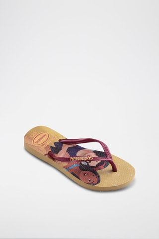 Tongs Kids Slim Princesses Disney - Jaune et violet