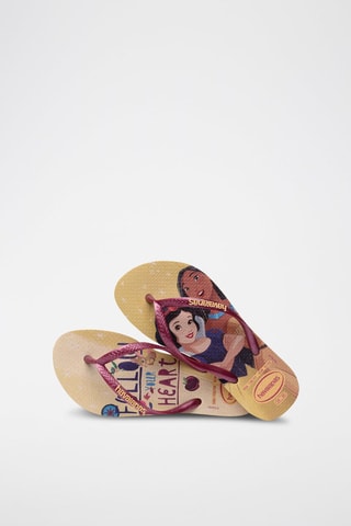 Tongs Kids Slim Princesses Disney - Jaune et violet