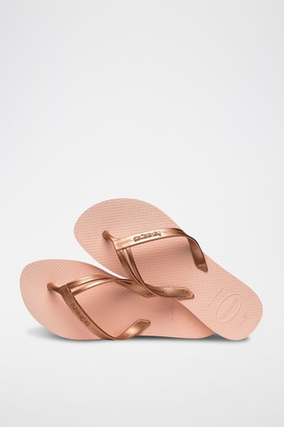 Slippers Elégance - Lichtroze en Roségoudkleurig