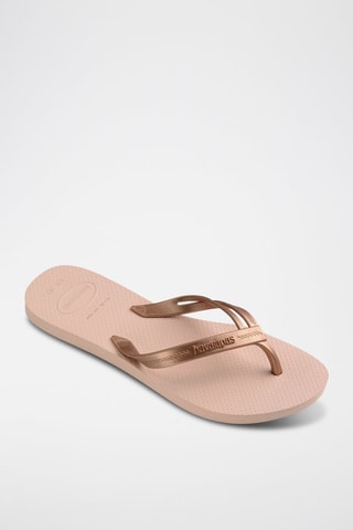 Slippers Elégance - Lichtroze en Roségoudkleurig