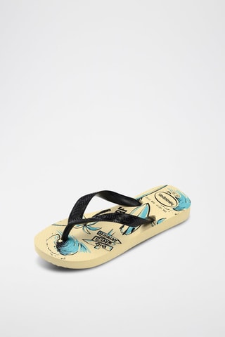 Tongs Kids Athletic - Jaune clair et bleu