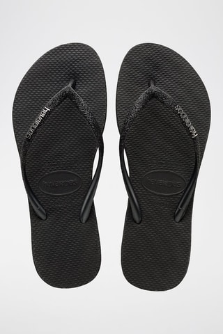 Slippers Slim Sparkle - Zwart