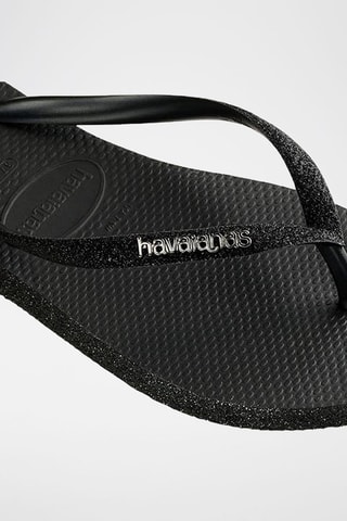 Slippers Slim Sparkle - Zwart