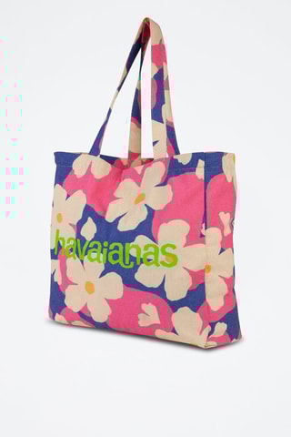 Tote bag XL - Rose et bleu