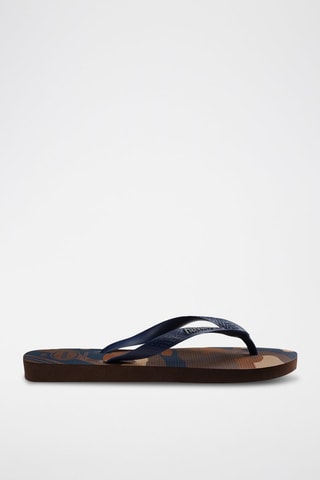 Slippers Top Camu - Bruin en Marineblauw