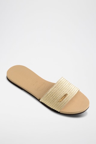 Muiltjes You Malta Metallic - Beige