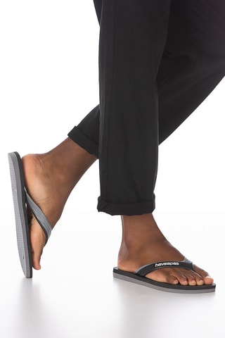 Tongs Dual - Noir et gris