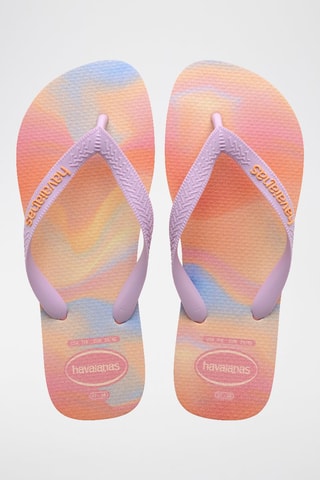 Tongs Top Fashion - Rose et orange