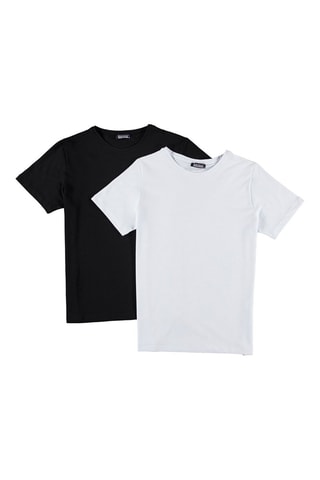 2 T-shirts Wit en Zwart