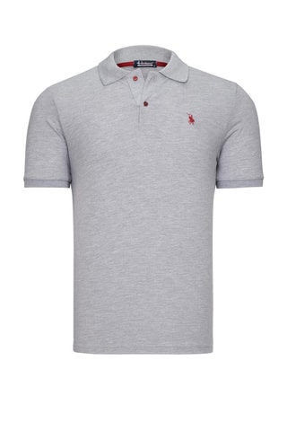 2 Polo's Wit en Gemêleerd Lichtgrijs