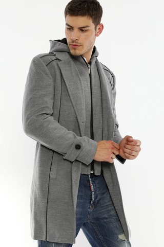 Wollen Jas Gemêleerd Grijs