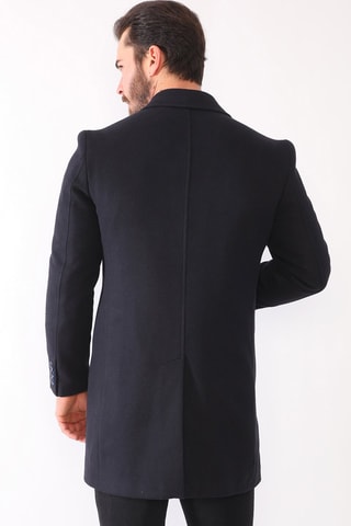 Wollen Jas Marineblauw