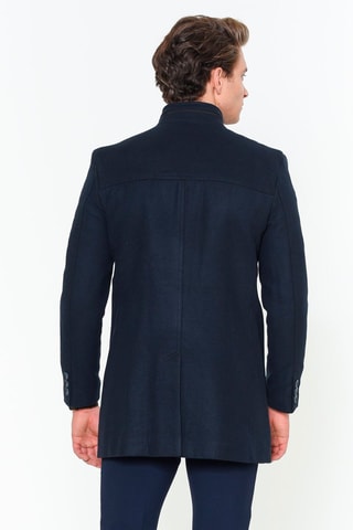 Wollen Jas Marineblauw