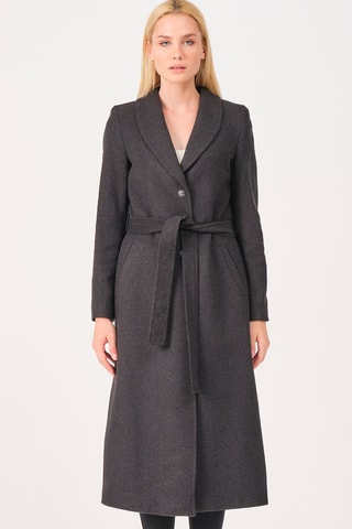 Jas Gemêleerd Antraciet