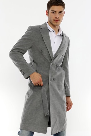 Wollen Jas Gemêleerd Grijs