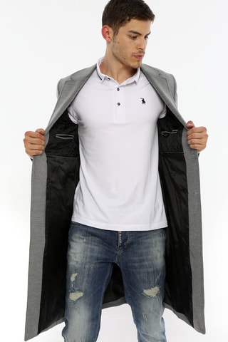 Wollen Jas Gemêleerd Grijs