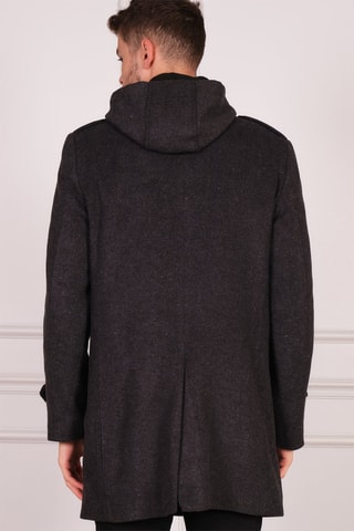 Wollen Jas Gemêleerd Zwart