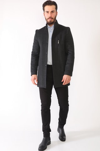 Wollen Jas Antraciet 