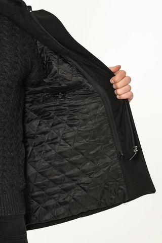 Wollen Jas Regular met Capuchon - Zwart