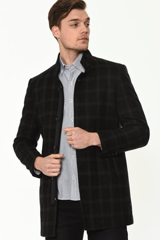 Wollen Jas Regular - Nachtblauw