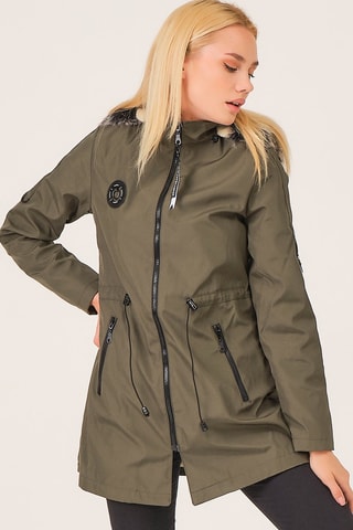 Parka met Capuchon Zwart